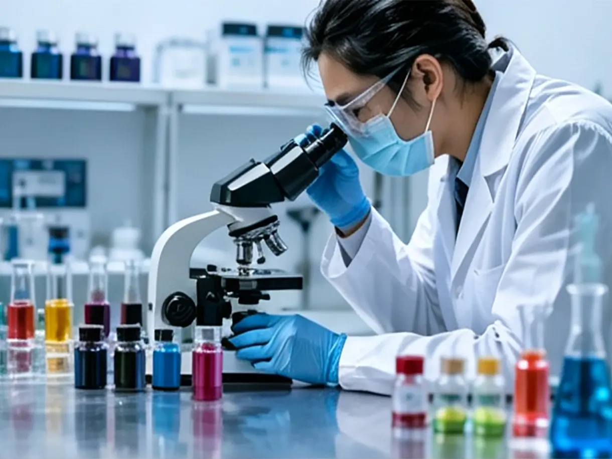 Pigment laboratory research and quality testing