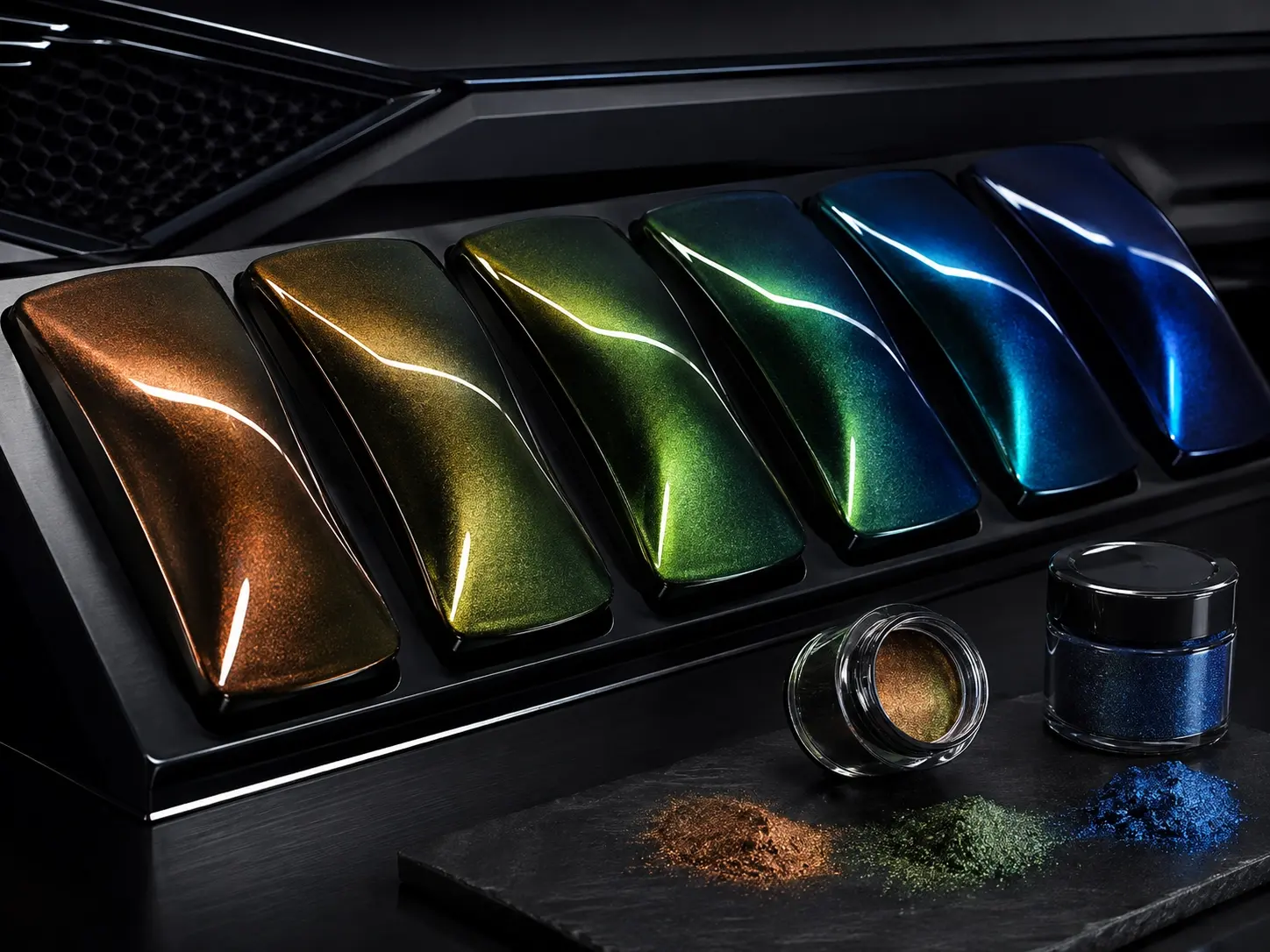 Bronze green blue Chameleon Pigment color shift